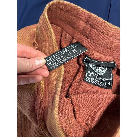 Alphalete Very Terry Men's 100% French Terry Orange Joggers Size Medium - Picture 2 of 10